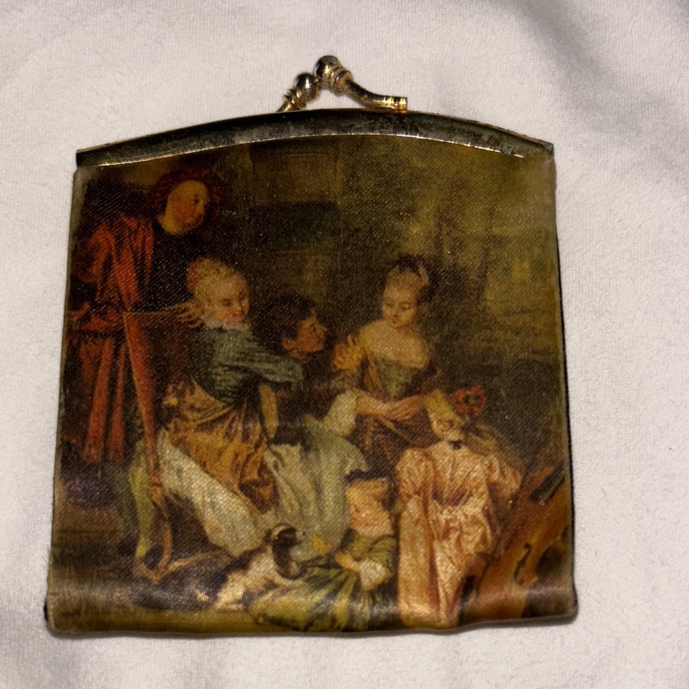 Vintage Art Print Women's Change purse made in Italy